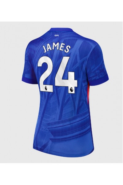 Chelsea Reece James #24 Jalkapallovaatteet Naisten Kotipaita 2025-26 Lyhythihainen Chelsea Reece James #24 Jalkapallovaatteet Naisten Kotipaita 2025-26 Lyhythihainen